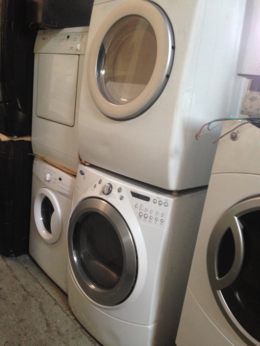 Used modern washer and dryer